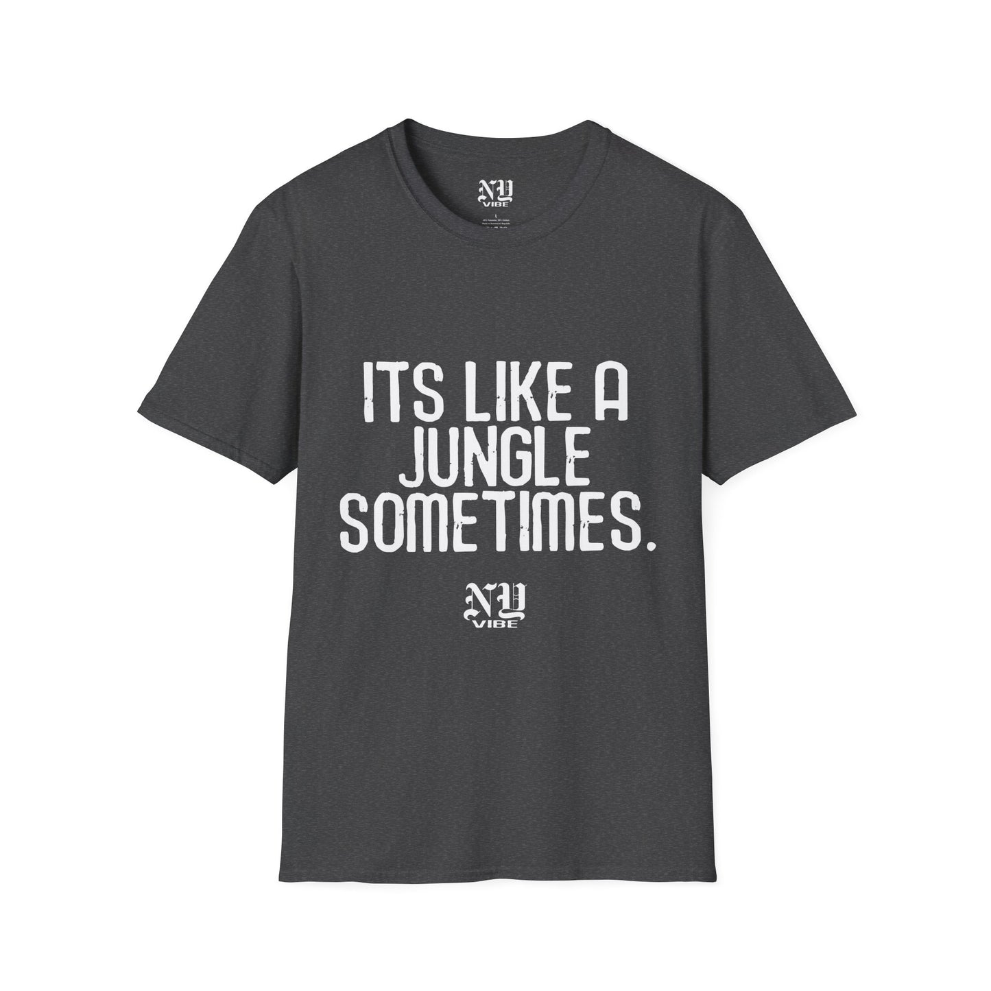 Its Like a Jungle Sometimes: NY Vibe Official Logo Unisex Softstyle T-Shirt