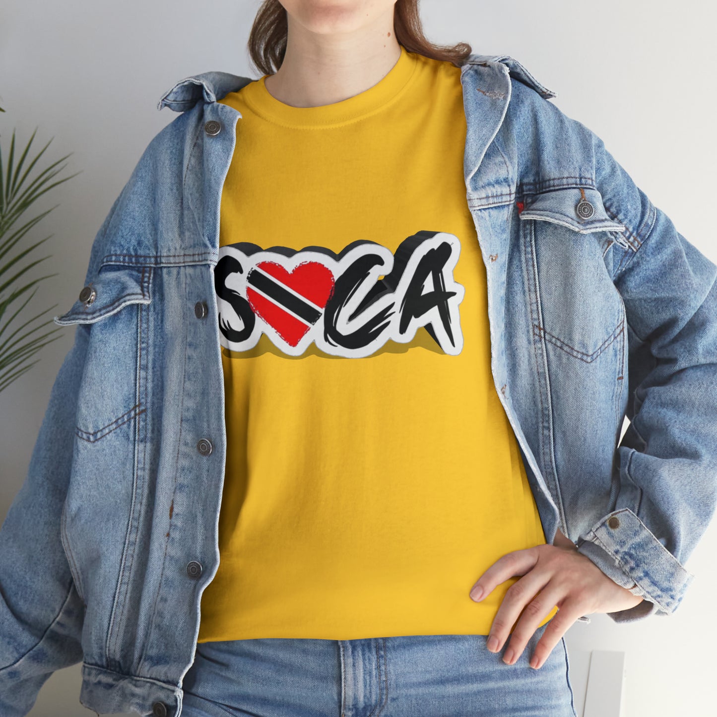 I Love Soca Trinidad Style Unisex Heavy Cotton Tee