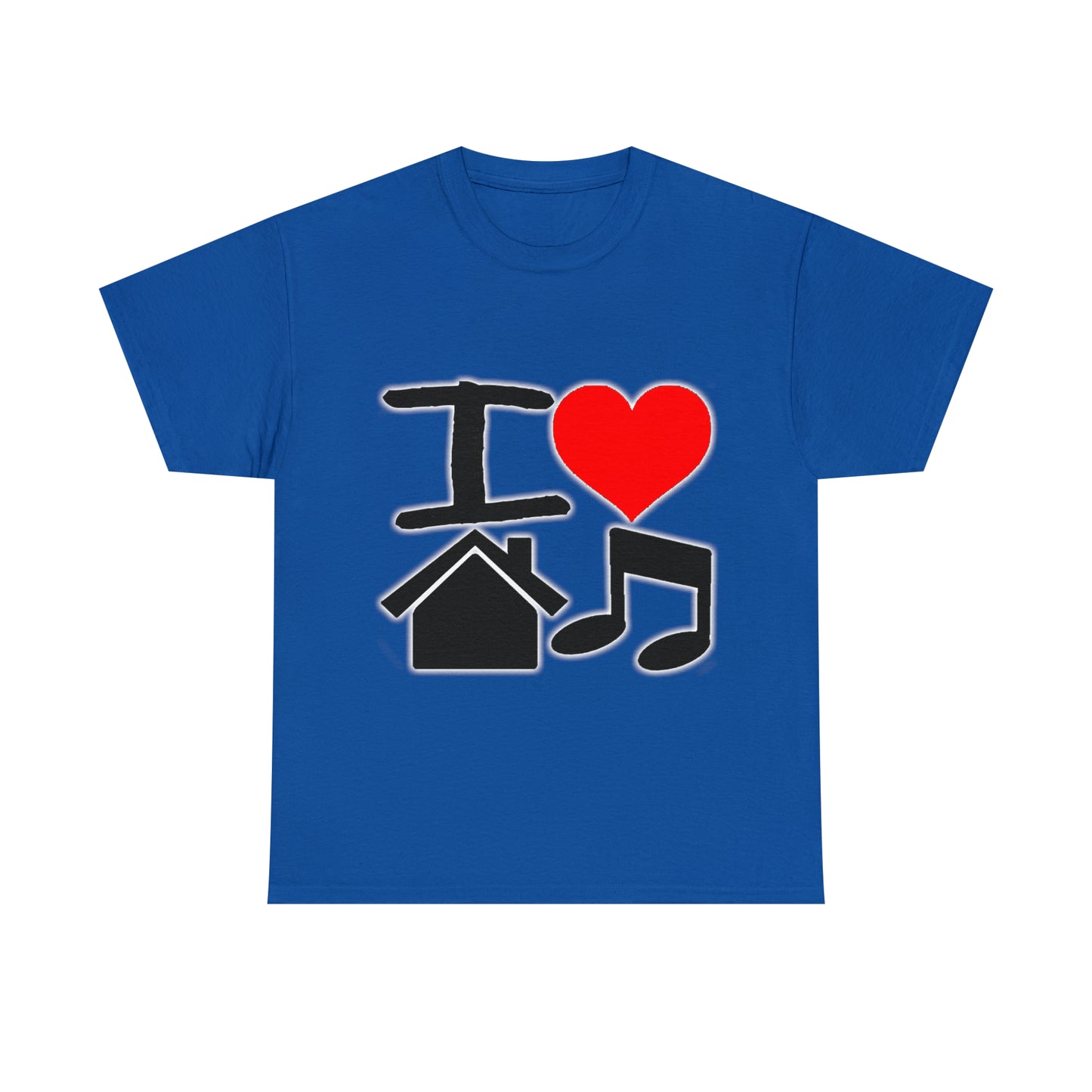 I Love House Music Unisex Heavy Cotton Tee