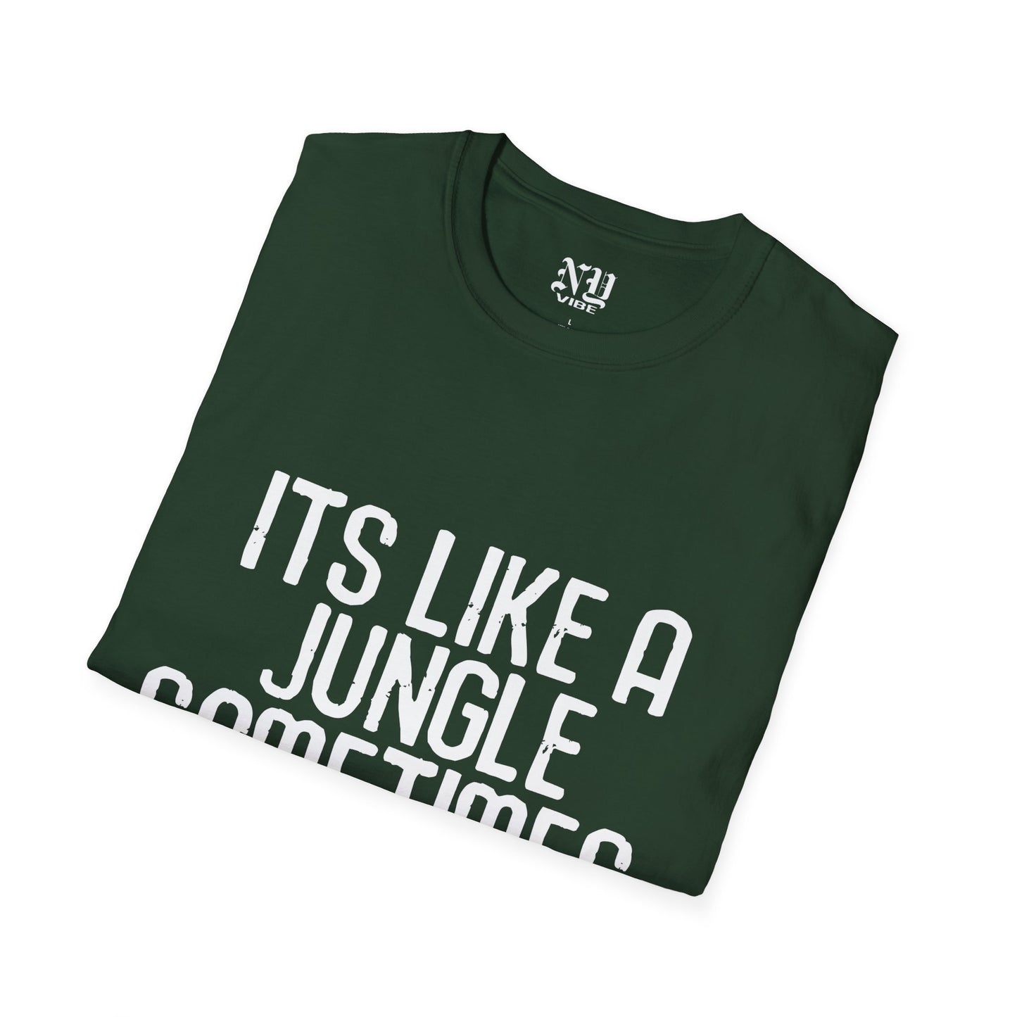 Its Like a Jungle Sometimes: NY Vibe Official Logo Unisex Softstyle T-Shirt