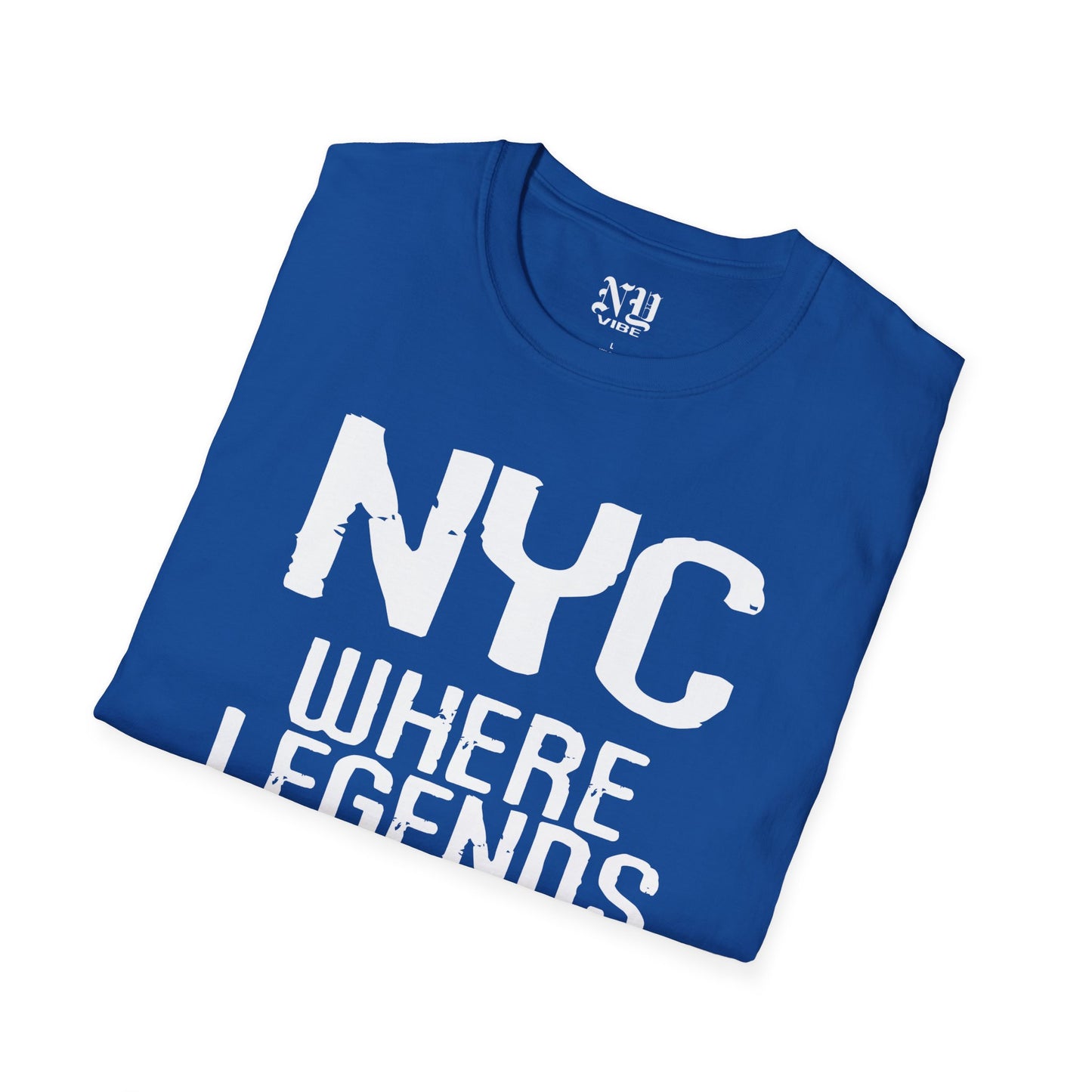 NYC Where Legends Are Born: NY Vibe Official Logo Unisex Softstyle T-Shirt