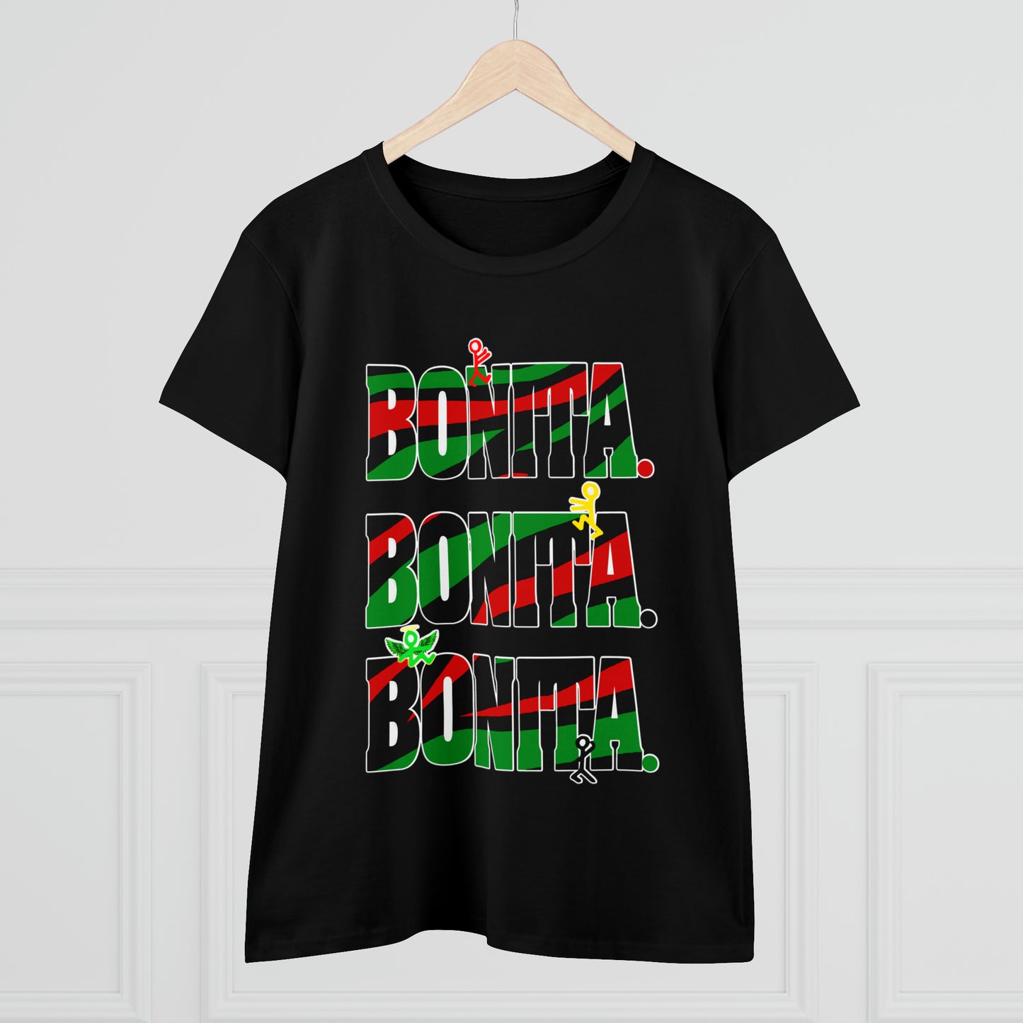 Bonita. Bonita. Bonita. Women's Midweight Cotton Tee