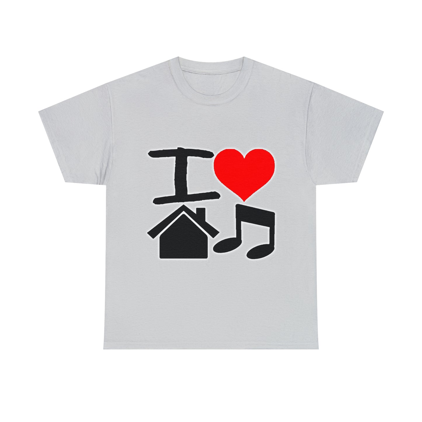 I Love House Music Unisex Heavy Cotton Tee