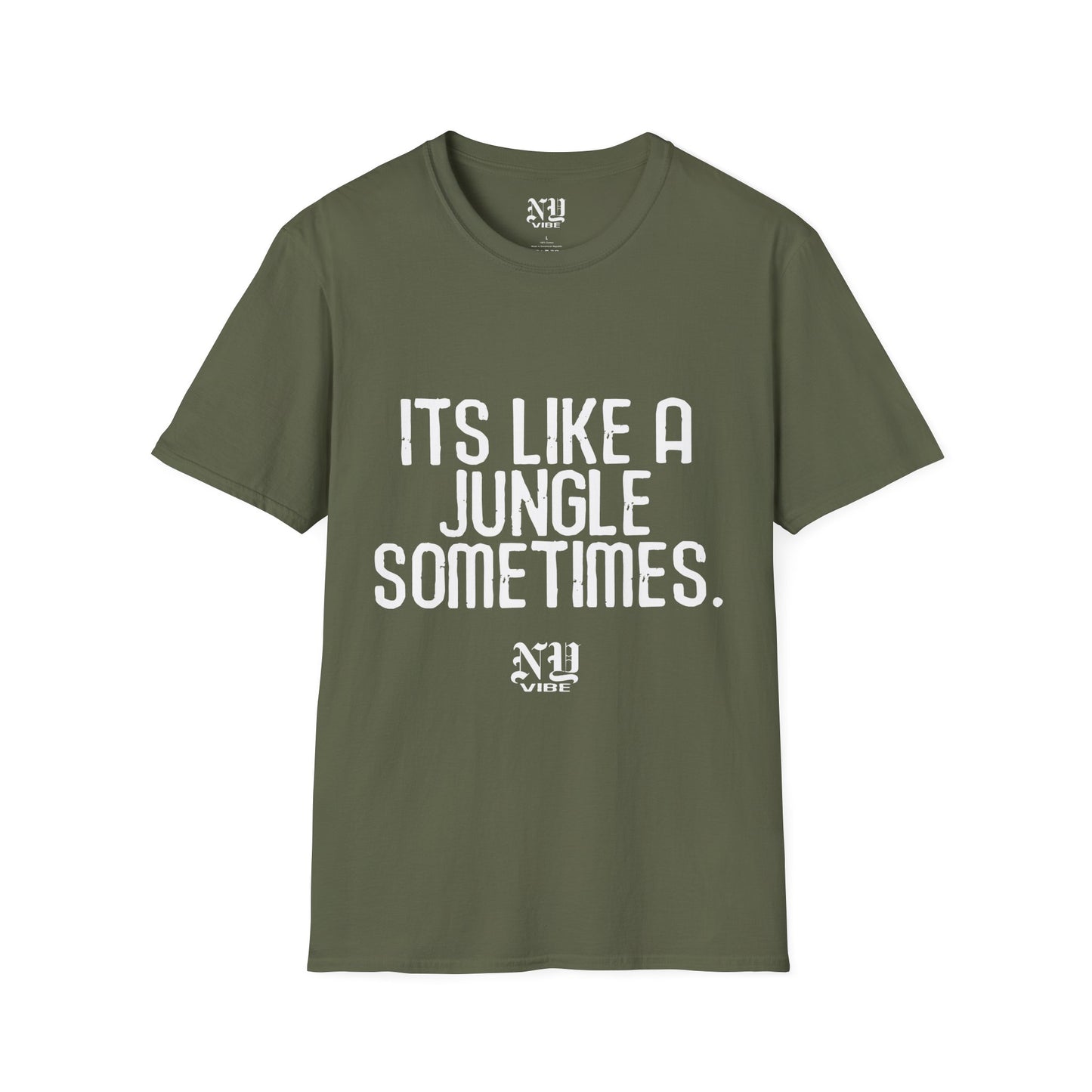 Its Like a Jungle Sometimes: NY Vibe Official Logo Unisex Softstyle T-Shirt