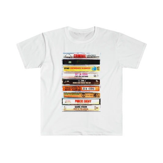 Old School Hip Hop Cassette T-Shirt - A Nostalgic Tribute to Hip Hop's Golden Era!