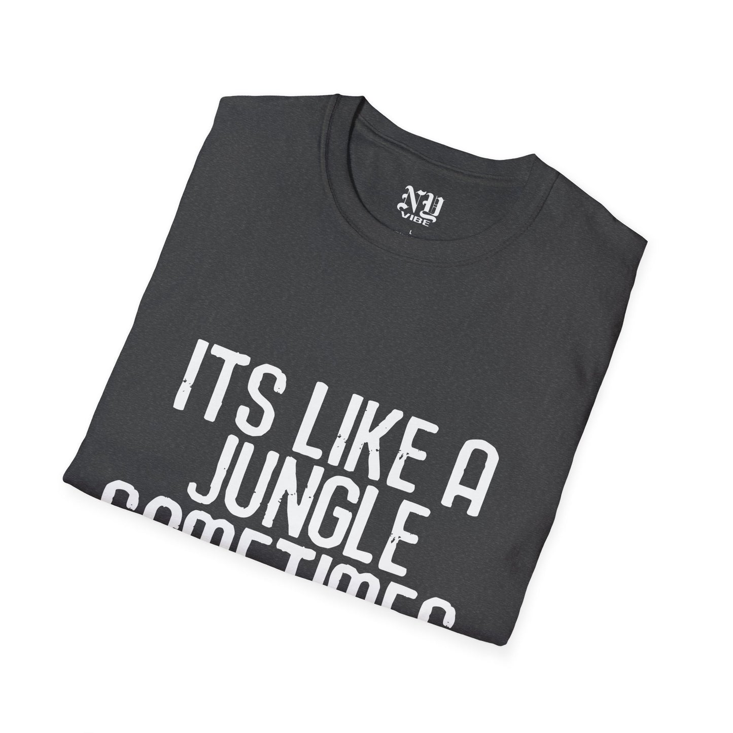 Its Like a Jungle Sometimes: NY Vibe Official Logo Unisex Softstyle T-Shirt