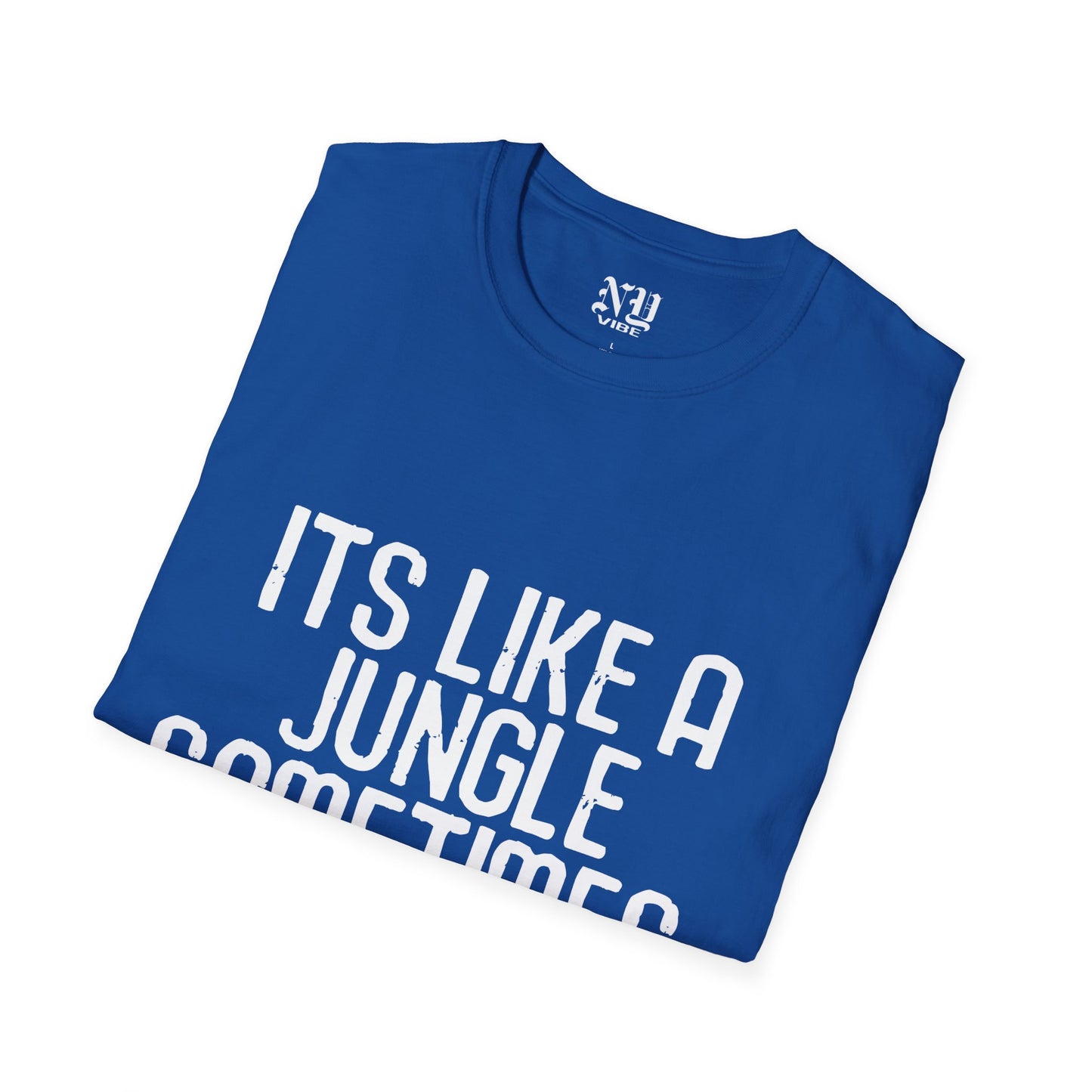 Its Like a Jungle Sometimes: NY Vibe Official Logo Unisex Softstyle T-Shirt