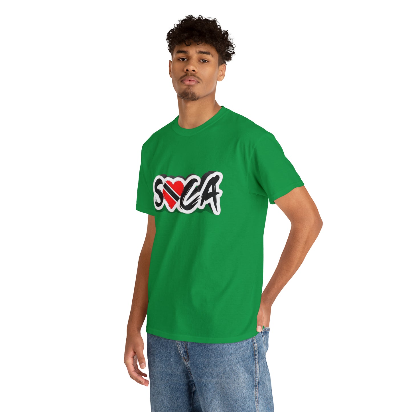 I Love Soca Trinidad Style Unisex Heavy Cotton Tee