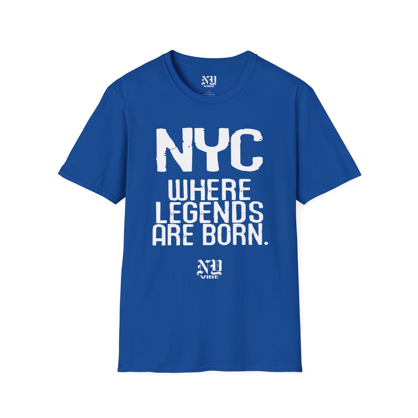 NYC Where Legends Are Born: NY Vibe Official Logo Unisex Softstyle T-Shirt