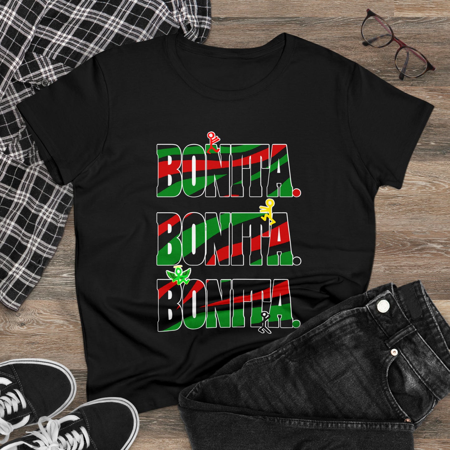 Bonita. Bonita. Bonita. Women's Midweight Cotton Tee