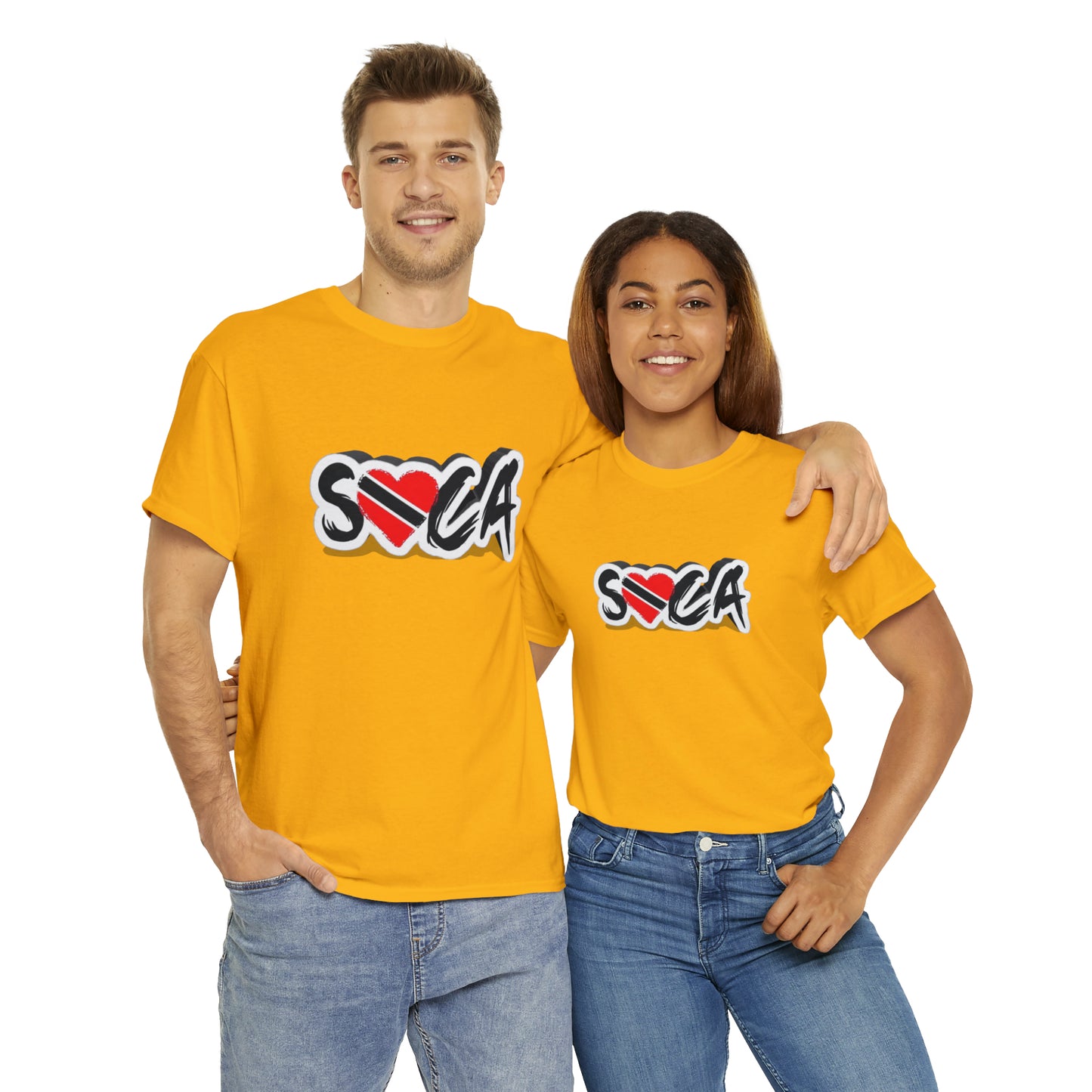 I Love Soca Trinidad Style Unisex Heavy Cotton Tee