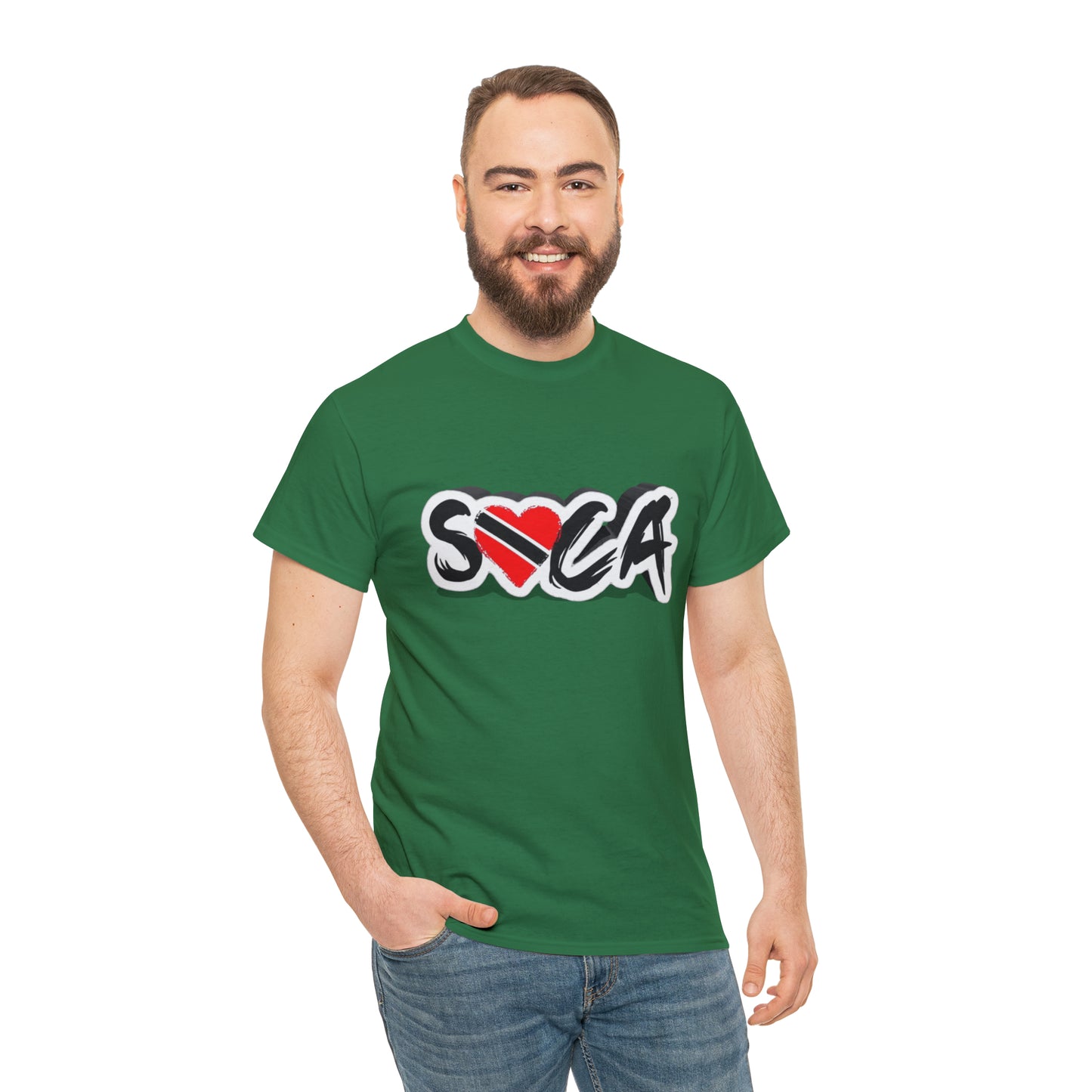 I Love Soca Trinidad Style Unisex Heavy Cotton Tee