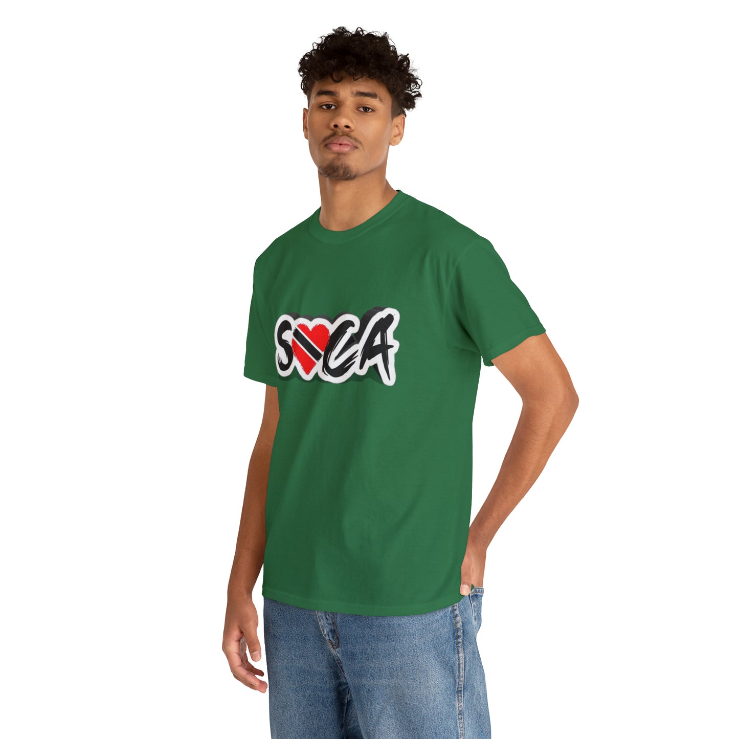 I Love Soca Trinidad Style Unisex Heavy Cotton Tee