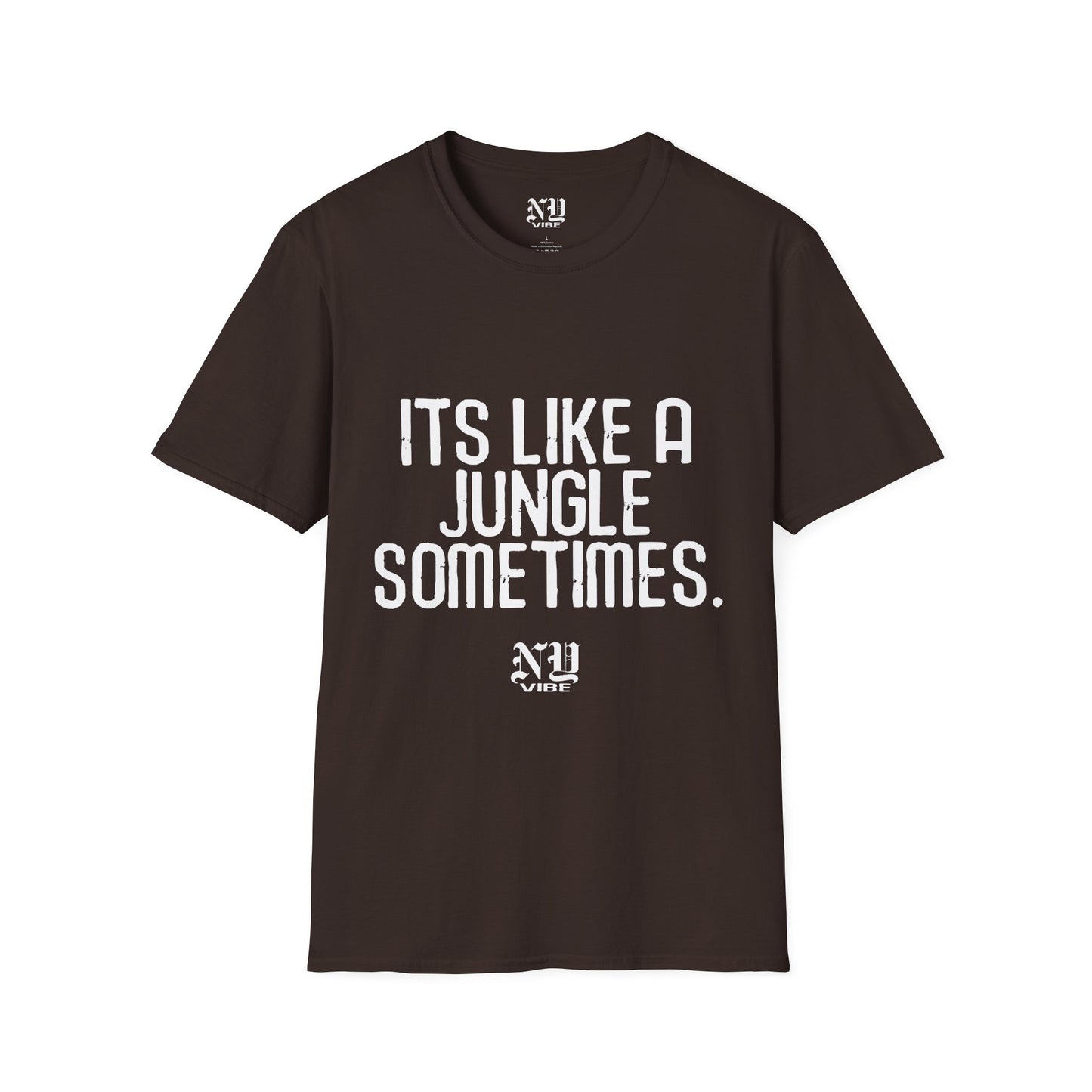 Its Like a Jungle Sometimes: NY Vibe Official Logo Unisex Softstyle T-Shirt