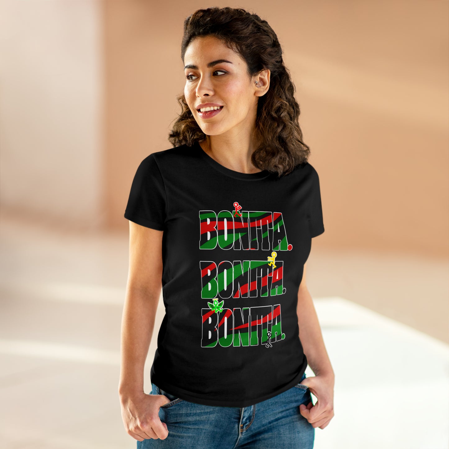 Bonita. Bonita. Bonita. Women's Midweight Cotton Tee