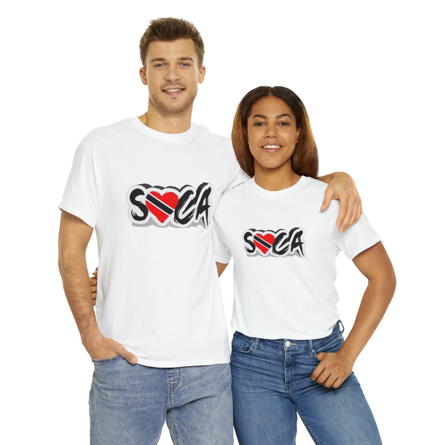 I Love Soca Trinidad Style Unisex Heavy Cotton Tee