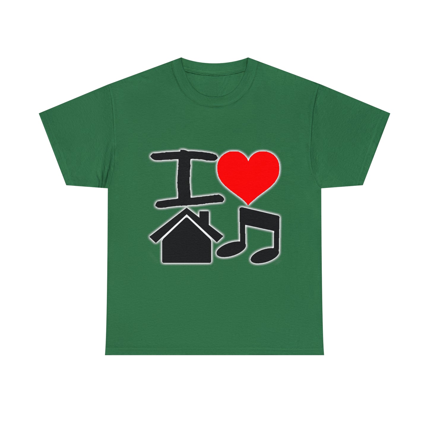 I Love House Music Unisex Heavy Cotton Tee