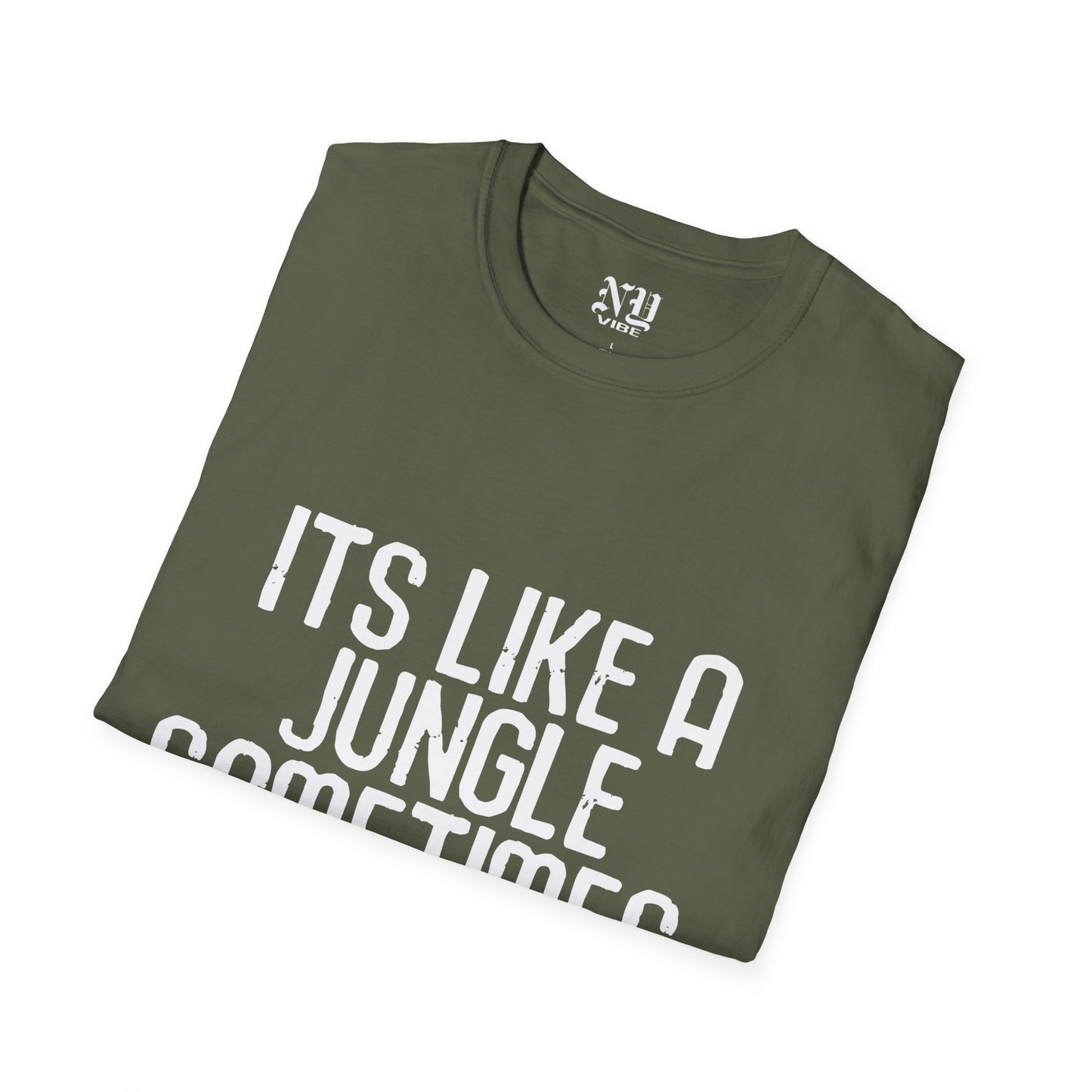 Its Like a Jungle Sometimes: NY Vibe Official Logo Unisex Softstyle T-Shirt