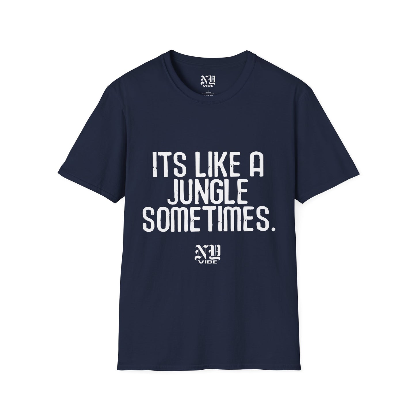 Its Like a Jungle Sometimes: NY Vibe Official Logo Unisex Softstyle T-Shirt