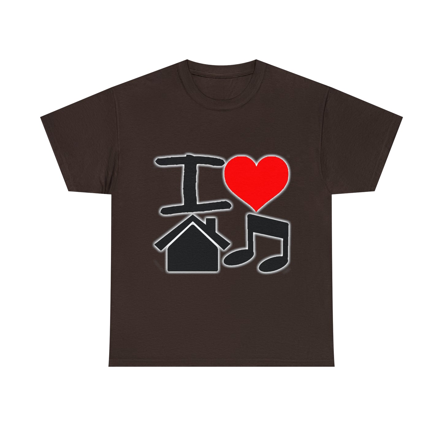 I Love House Music Unisex Heavy Cotton Tee