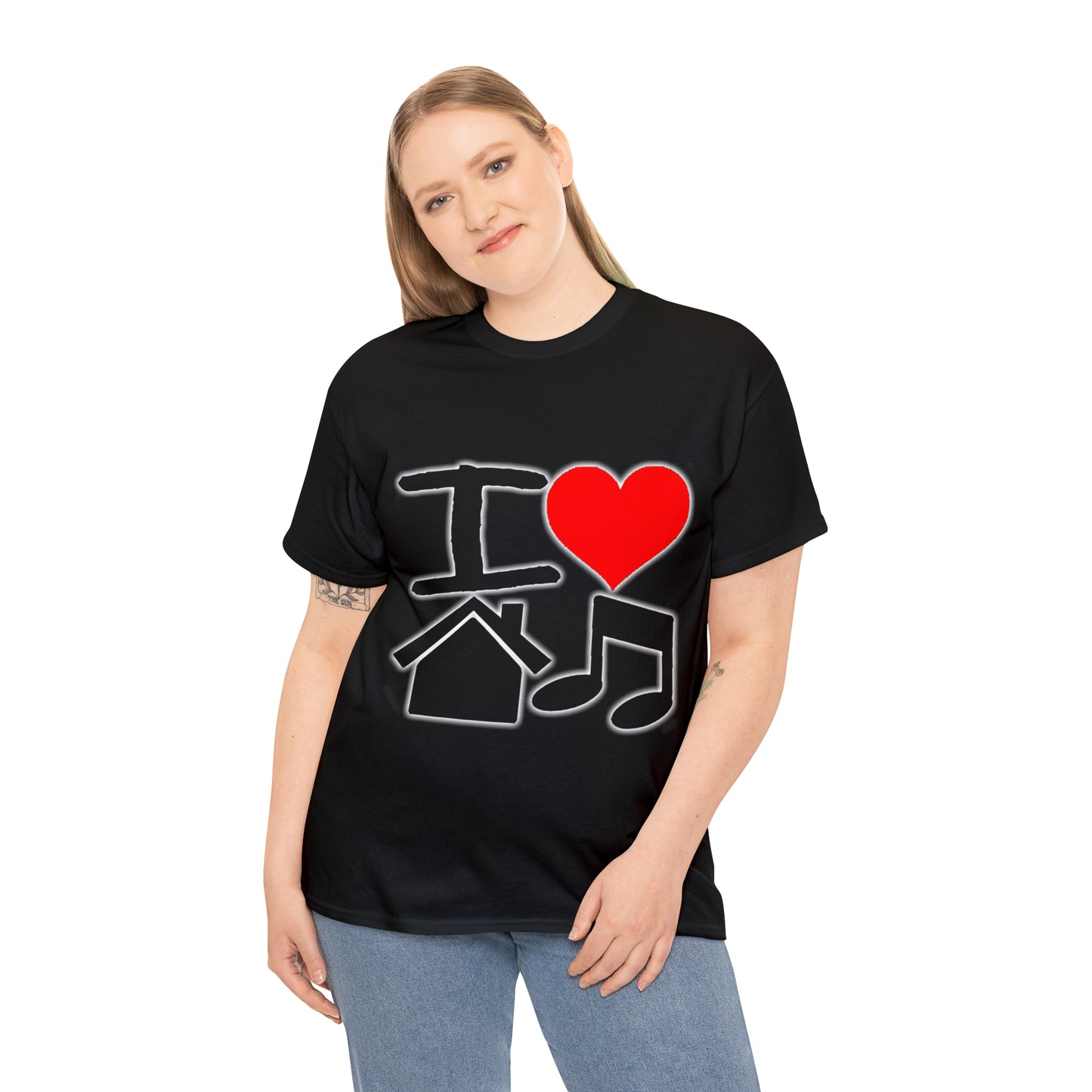 I Love House Music Unisex Heavy Cotton Tee