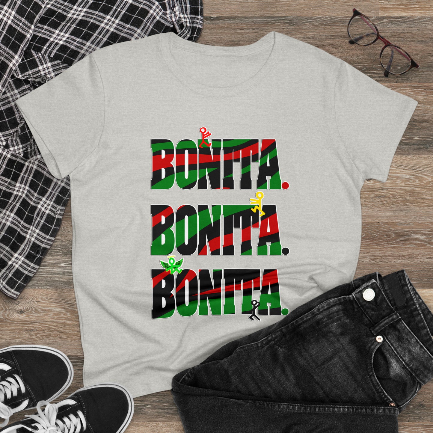 Bonita. Bonita. Bonita. Women's Midweight Cotton Tee