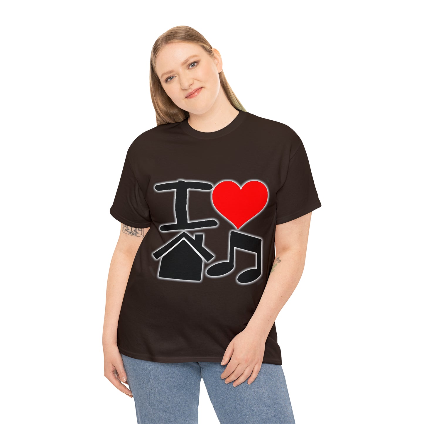 I Love House Music Unisex Heavy Cotton Tee