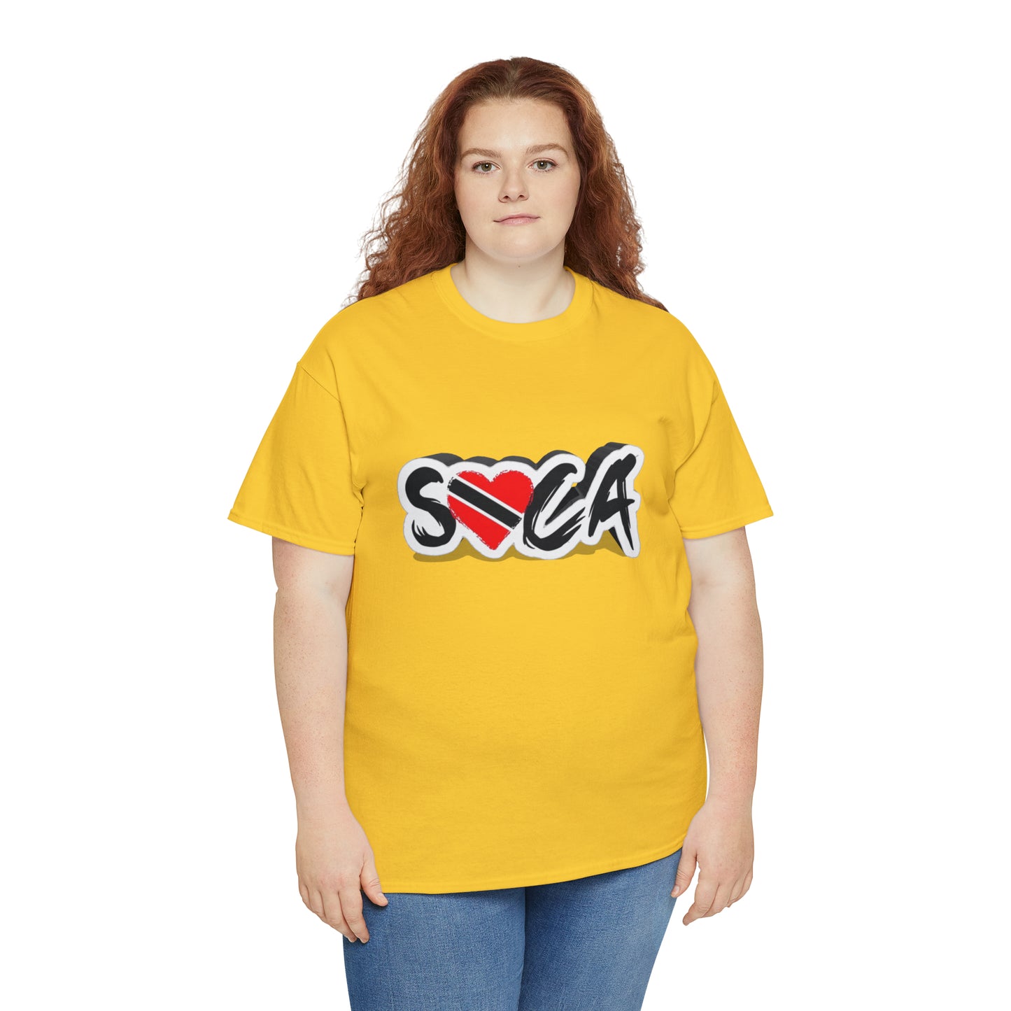I Love Soca Trinidad Style Unisex Heavy Cotton Tee