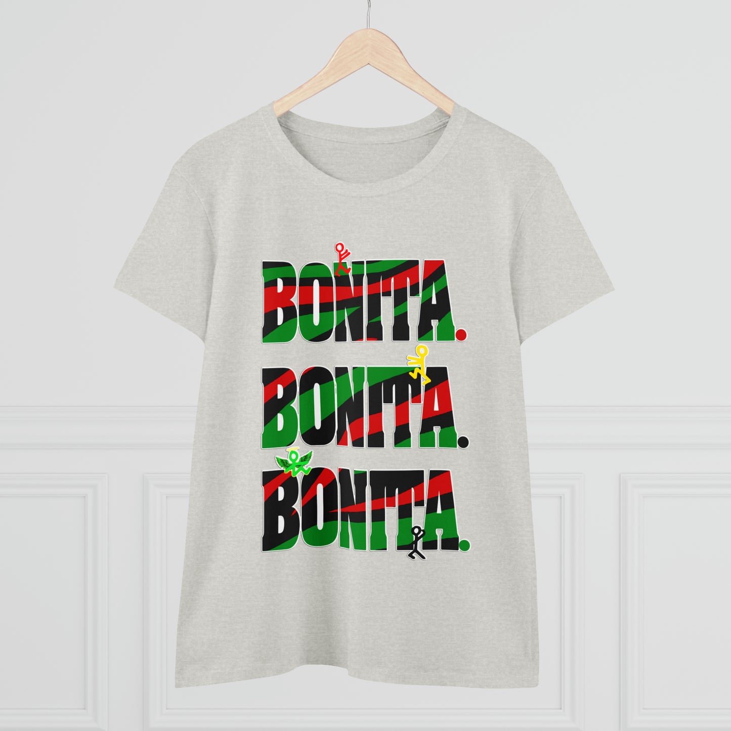 Bonita. Bonita. Bonita. Women's Midweight Cotton Tee