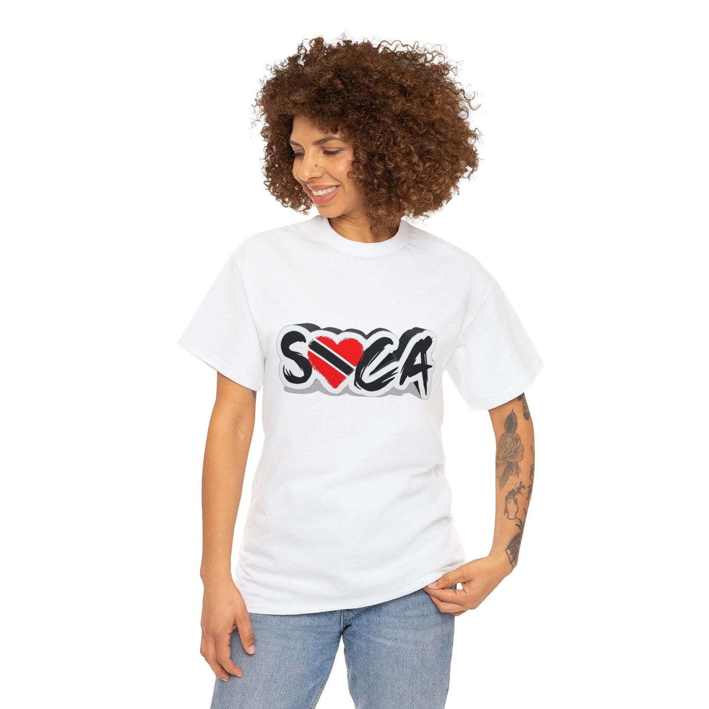 I Love Soca Trinidad Style Unisex Heavy Cotton Tee