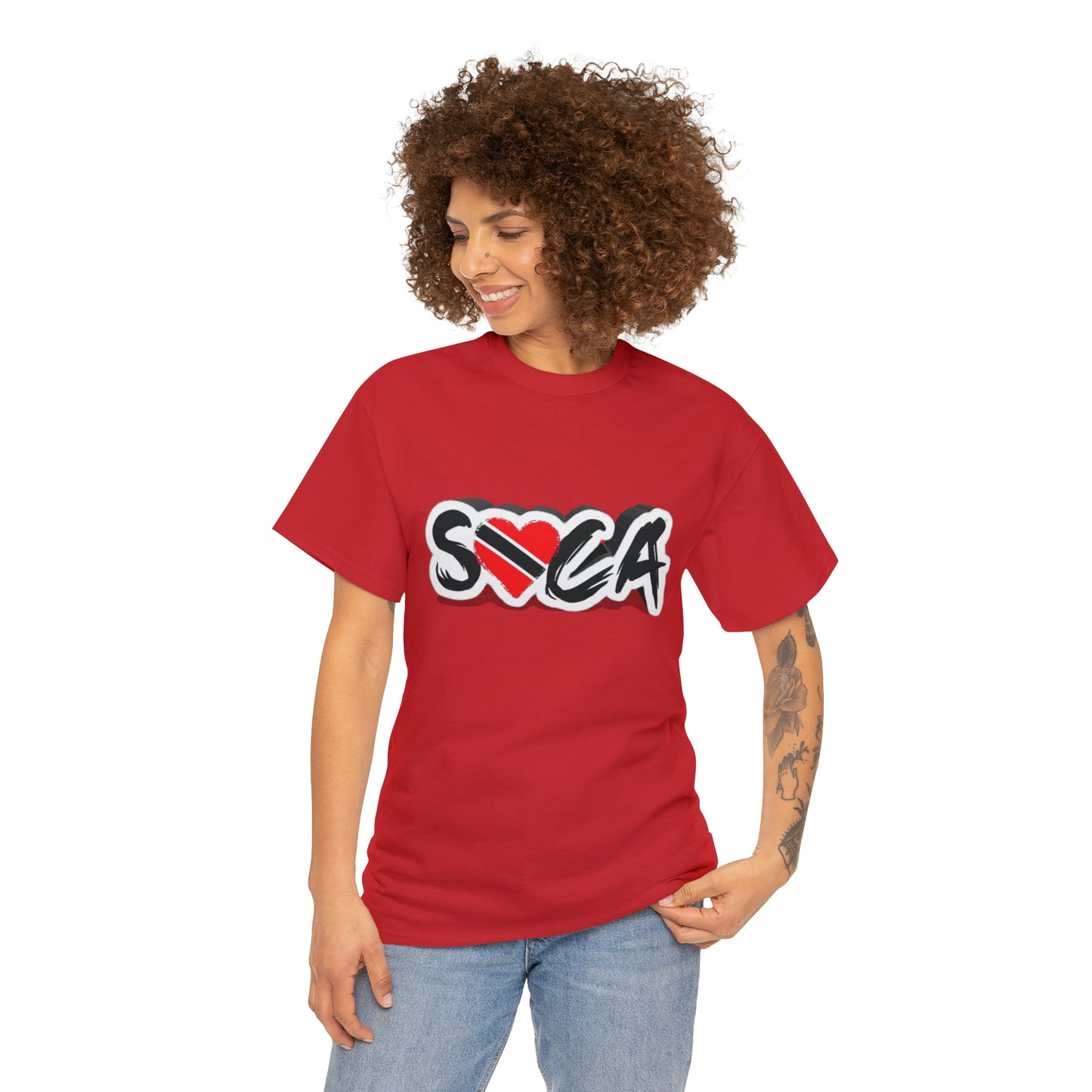 I Love Soca Trinidad Style Unisex Heavy Cotton Tee